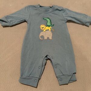 Zoo Animals appliqué romper